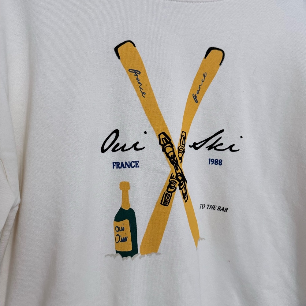 NWT Maeve x Jordan Nickson Ski Club Graphic Sweatshirt - Picture 4 of 6